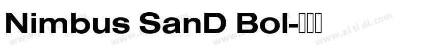 Nimbus SanD Bol字体转换 Nimbus SanD Bol字体转换